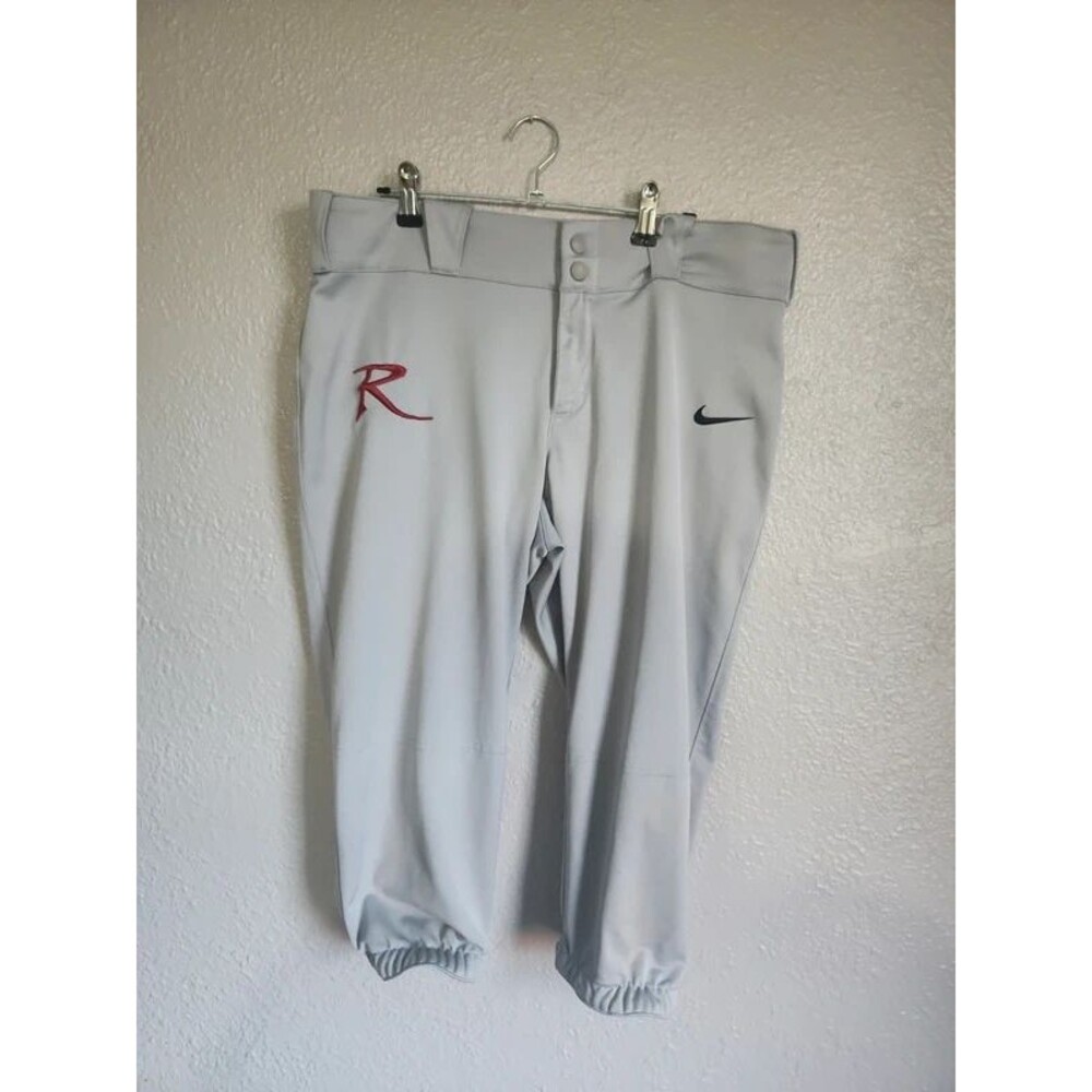 Nike dri-fit baseball pants- grey-large